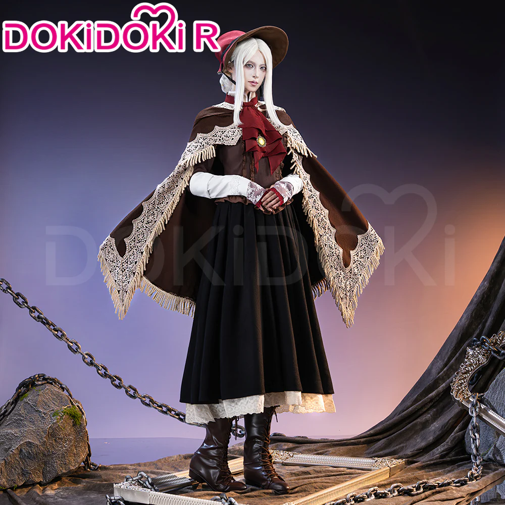【Partial Ready For Ship】【Size S-3XL】DokiDoki-R Game Cosplay Costume Black Dress