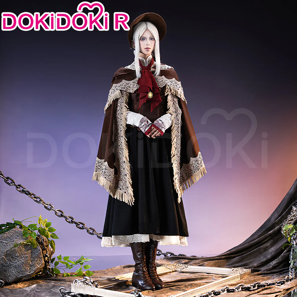 【Partial Ready For Ship】【Size S-3XL】DokiDoki-R Game Cosplay Costume Black Dress - Image 2