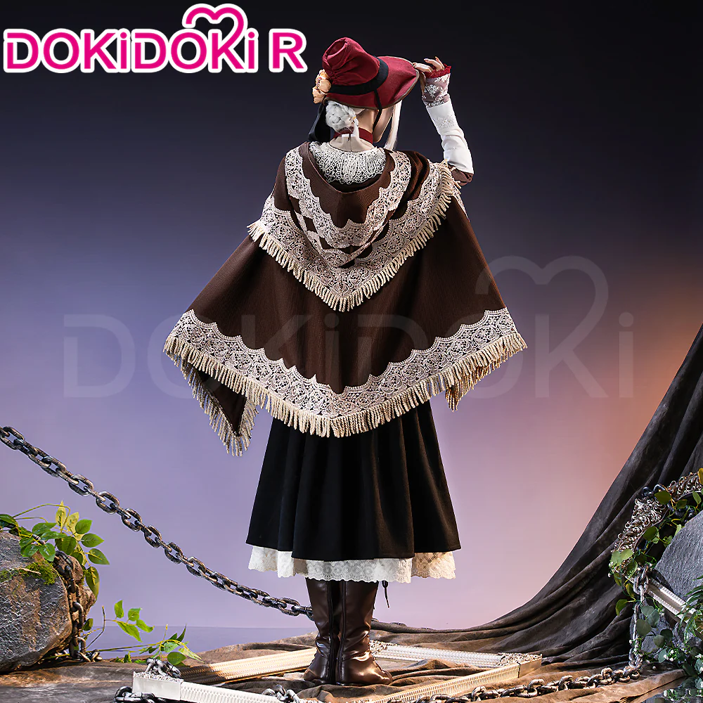 【Partial Ready For Ship】【Size S-3XL】DokiDoki-R Game Cosplay Costume Black Dress - Image 4