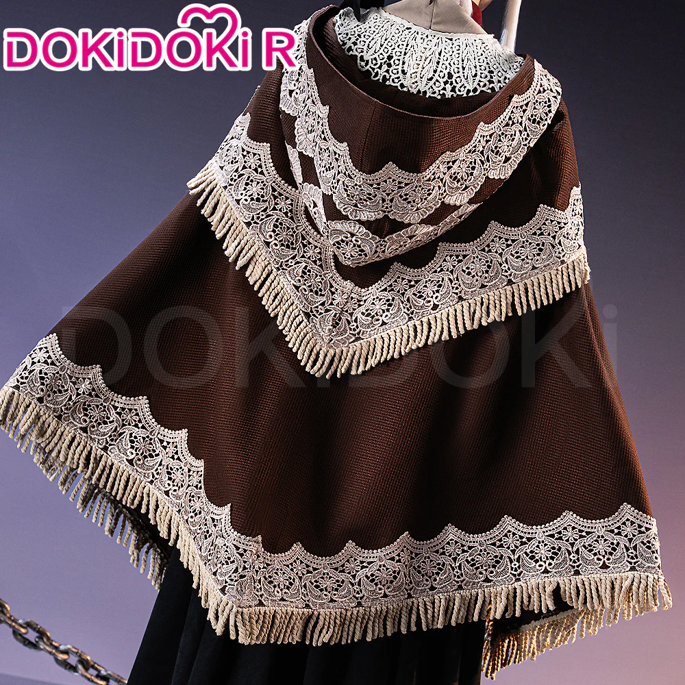 【Partial Ready For Ship】【Size S-3XL】DokiDoki-R Game Cosplay Costume Black Dress - Image 5