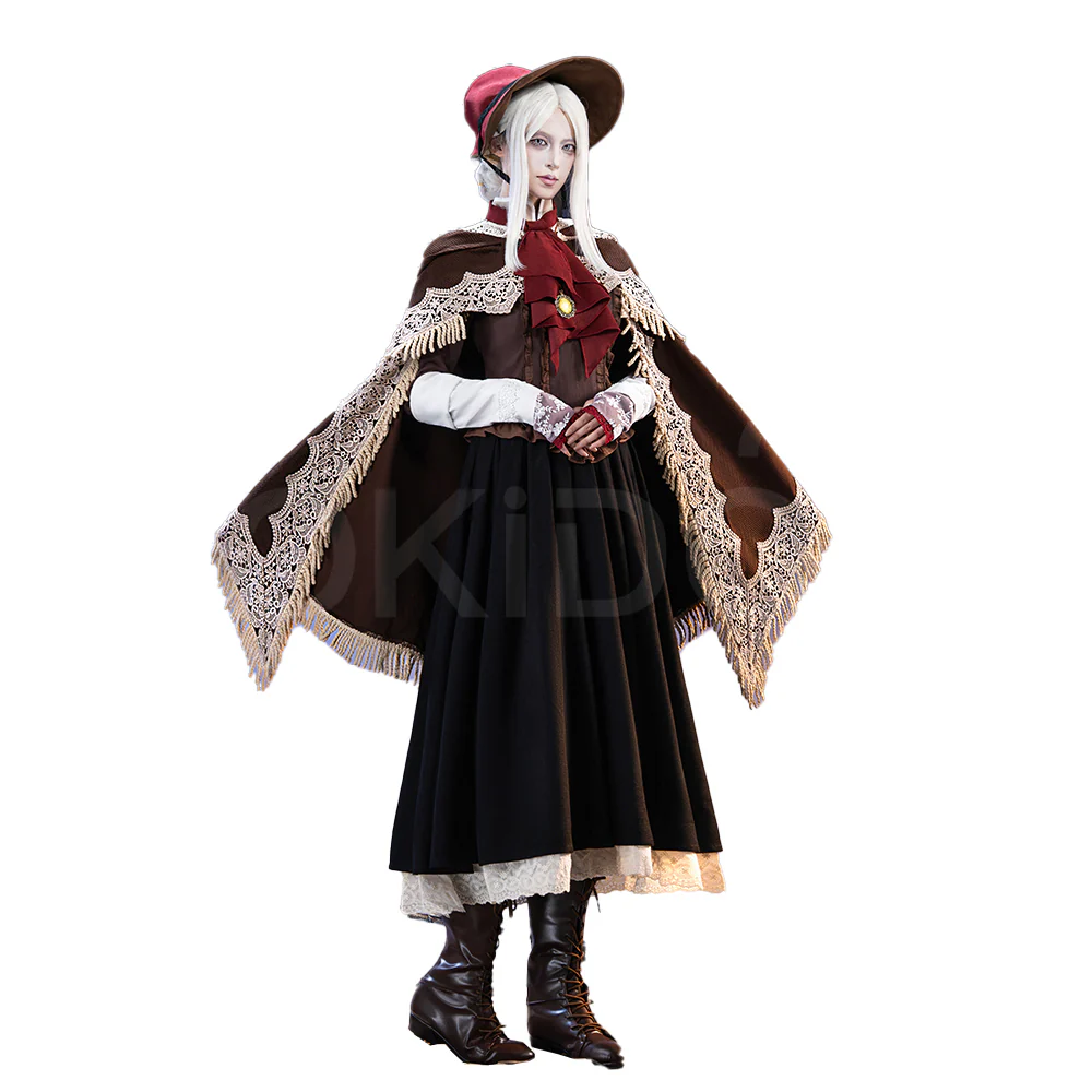 【Partial Ready For Ship】【Size S-3XL】DokiDoki-R Game Cosplay Costume Black Dress - Image 6