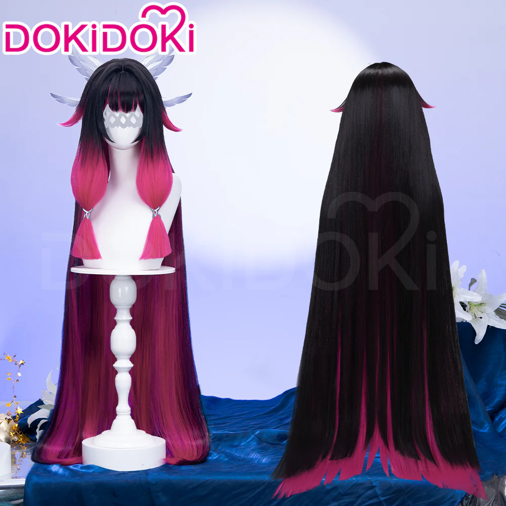 【Partially Ready For Ship】【120CM / 110CM】DokiDoki Game Genshin Impact Fatui Harbinger Cosplay Wig Cosplay Columbina Wig Long Straight - Image 6
