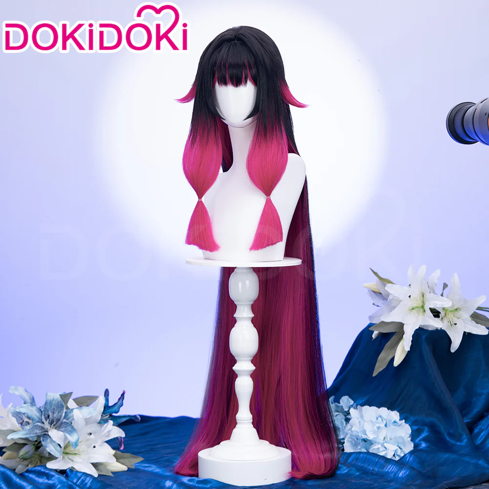 【Partially Ready For Ship】【120CM / 110CM】DokiDoki Game Genshin Impact Fatui Harbinger Cosplay Wig Cosplay Columbina Wig Long Straight - Image 9