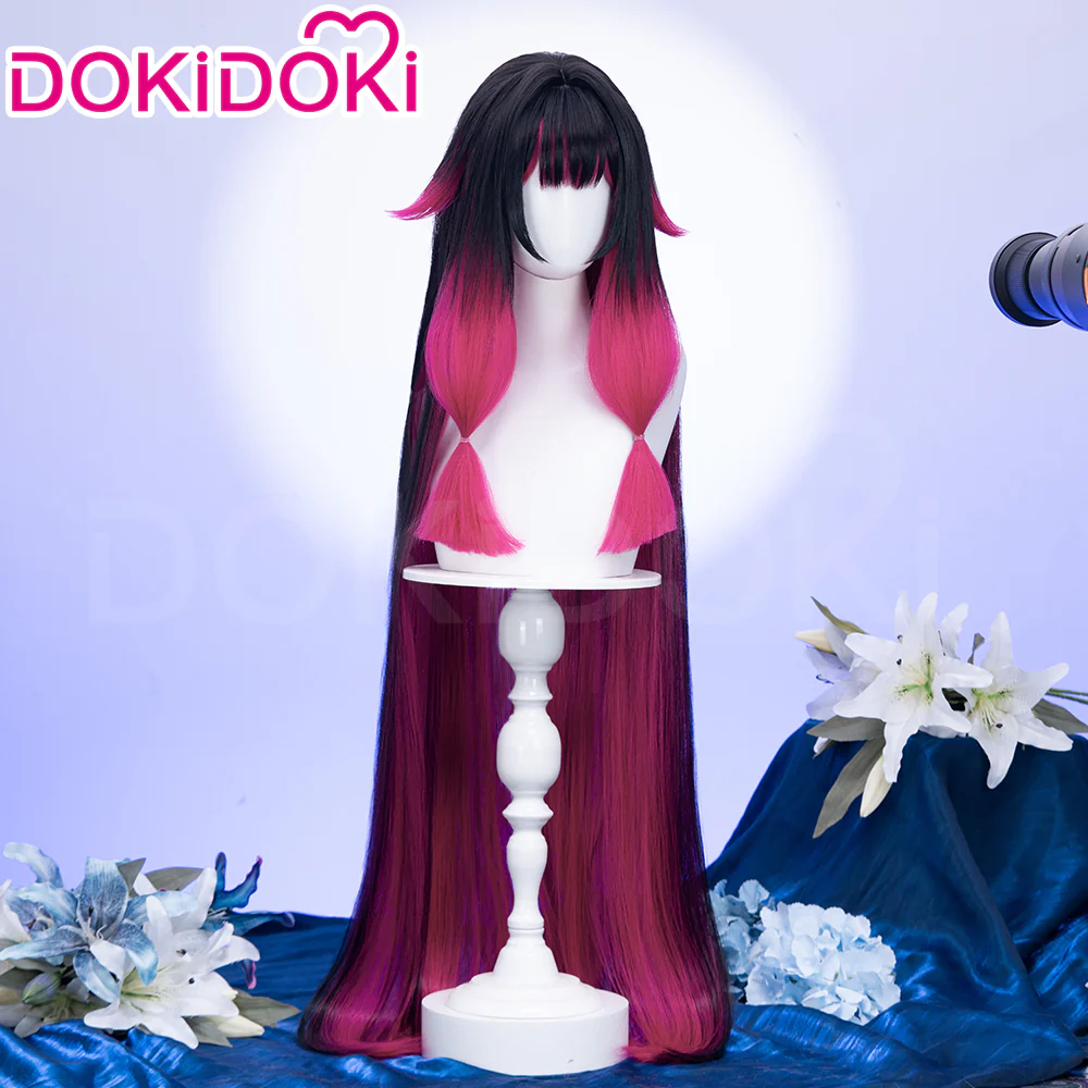 【Partially Ready For Ship】【120CM / 110CM】DokiDoki Game Genshin Impact Fatui Harbinger Cosplay Wig Cosplay Columbina Wig Long Straight - Image 10