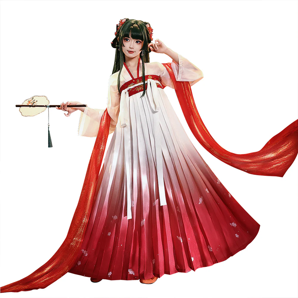 【EU LOCAL SHIPPING 】DokiDoki-SR Anime The Apothecary Diaries Cosplay Maomao Costume / Wig Mao Mao Red Date Dress - Image 5