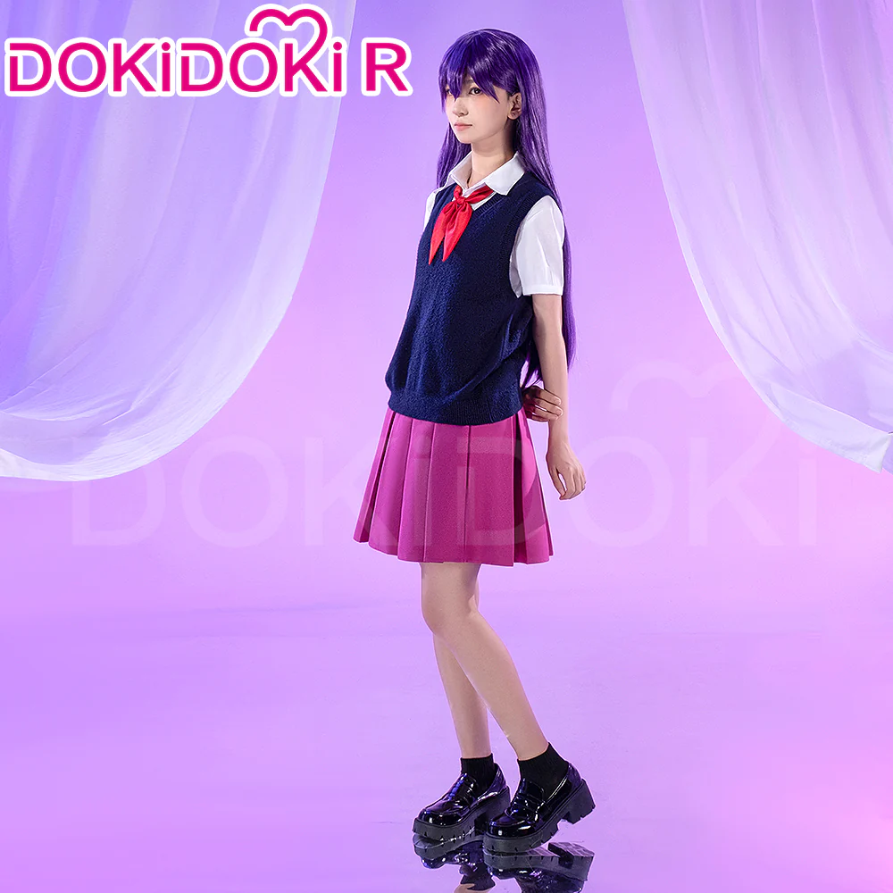 【Partially Ready For Ship】【Size S-3XL】【Last Batch】DokiDoki-R Game Cosplay Costume JK Suit Cute Pink Skirt - Image 2