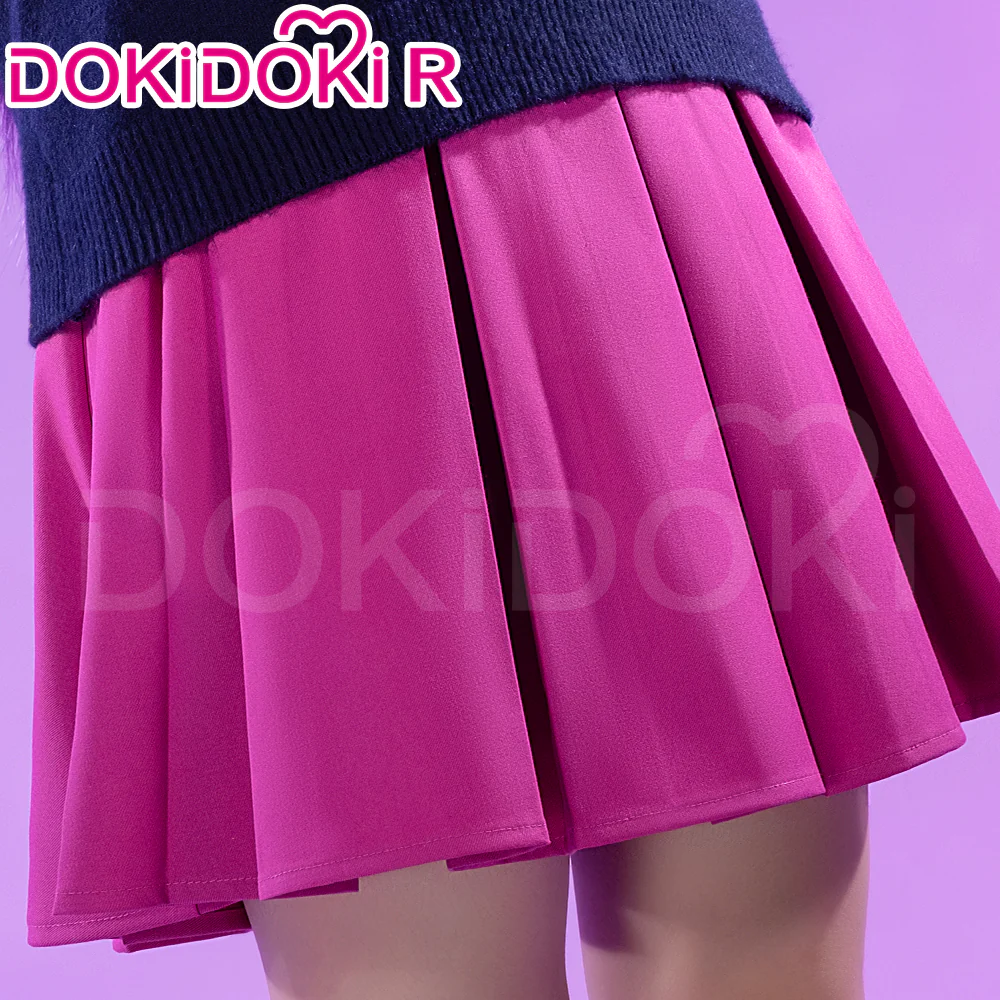 【Partially Ready For Ship】【Size S-3XL】【Last Batch】DokiDoki-R Game Cosplay Costume JK Suit Cute Pink Skirt - Image 4