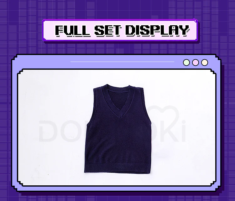 【Partially Ready For Ship】【Size S-3XL】【Last Batch】DokiDoki-R Game Cosplay Costume JK Suit Cute Pink Skirt - Image 7