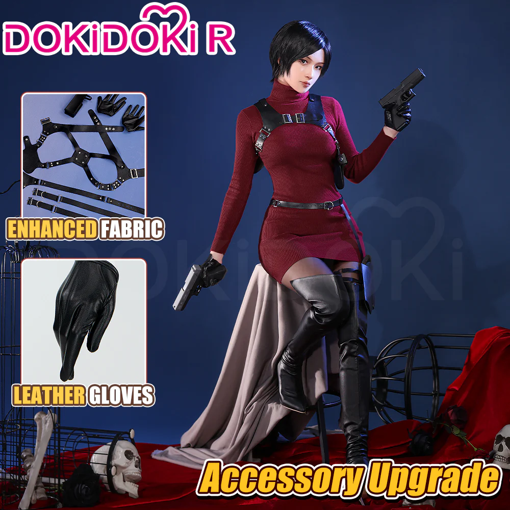 【Partially Ready For Ship】【Size XS-3XL】DokiDoki-R Game Cosplay Costume Burgundy Sweater