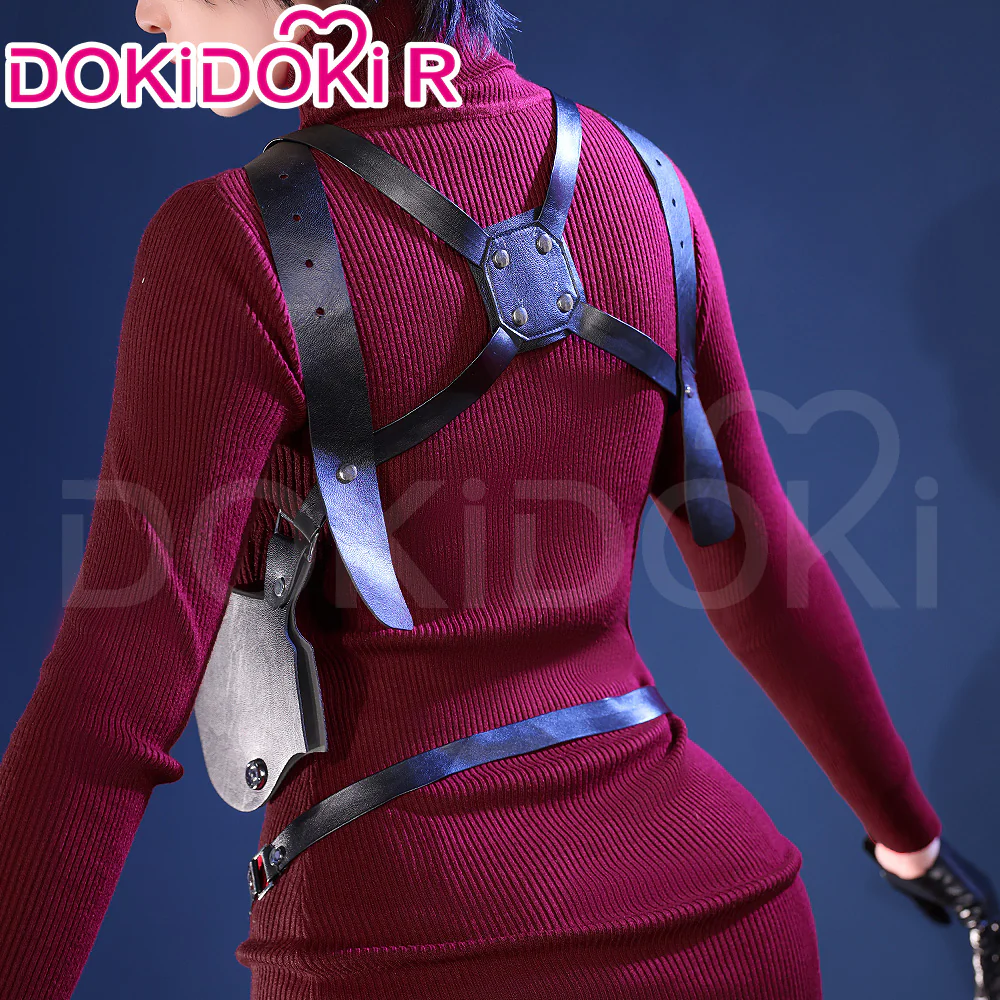 【Partially Ready For Ship】【Size XS-3XL】DokiDoki-R Game Cosplay Costume Burgundy Sweater - Image 7
