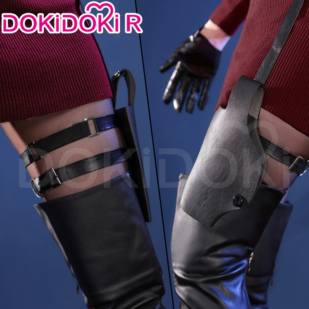 【Partially Ready For Ship】【Size XS-3XL】DokiDoki-R Game Cosplay Costume Burgundy Sweater - Image 8
