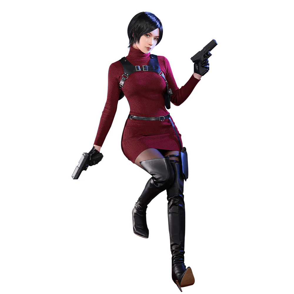 【Partially Ready For Ship】【Size XS-3XL】DokiDoki-R Game Cosplay Costume Burgundy Sweater - Image 11