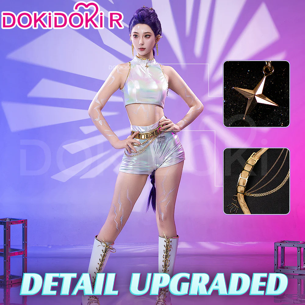 【US LOCAL SHIPPING 】【Size XS-3XL】DokiDoki-R Movie Anime KPOP KILLER Costume WHITE SERIES - Image 3