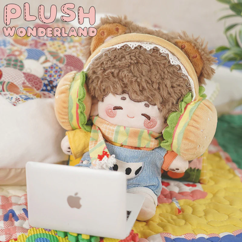 【Consignment Sales】PLUSH WONDERLAND Hamburgers / Muffins Earmuffs Scarf Plushie 20CM Cute - Image 4