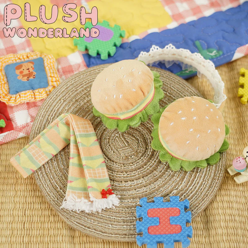 【Consignment Sales】PLUSH WONDERLAND Hamburgers / Muffins Earmuffs Scarf Plushie 20CM Cute - Image 6