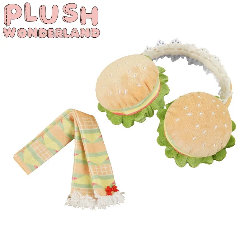 【Consignment Sales】PLUSH WONDERLAND Hamburgers / Muffins Earmuffs Scarf Plushie 20CM Cute - Image 8