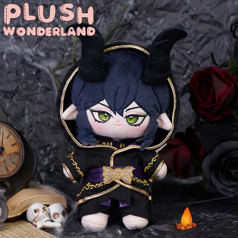 【Consignment Sales】PLUSH WONDERLAND Mages Dark Blue Hair With Horns Cotton Doll Plush 20 CM FANMADE