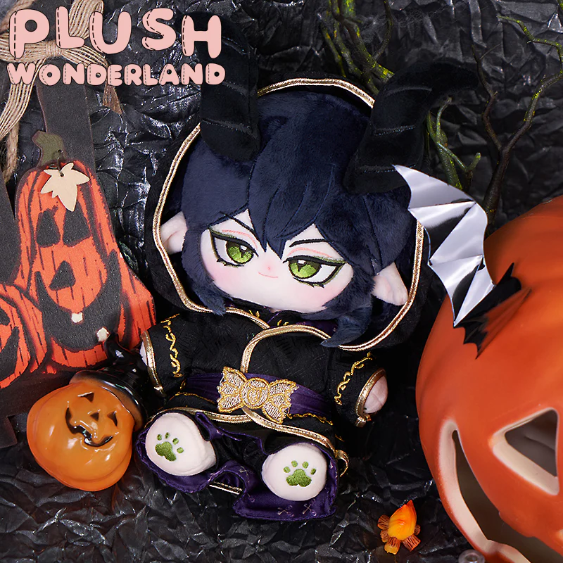 【Consignment Sales】PLUSH WONDERLAND Mages Dark Blue Hair With Horns Cotton Doll Plush 20 CM FANMADE - Image 3
