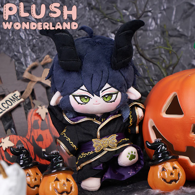 【Consignment Sales】PLUSH WONDERLAND Mages Dark Blue Hair With Horns Cotton Doll Plush 20 CM FANMADE - Image 4