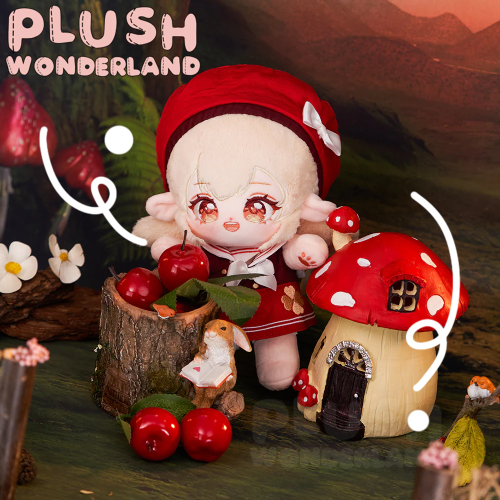【Ready For Ship】PLUSH WONDERLAND Red leaves chasing wild waves/ The little Red witch Cotton Doll Plushies 20CM Plush FANMADE - Image 4