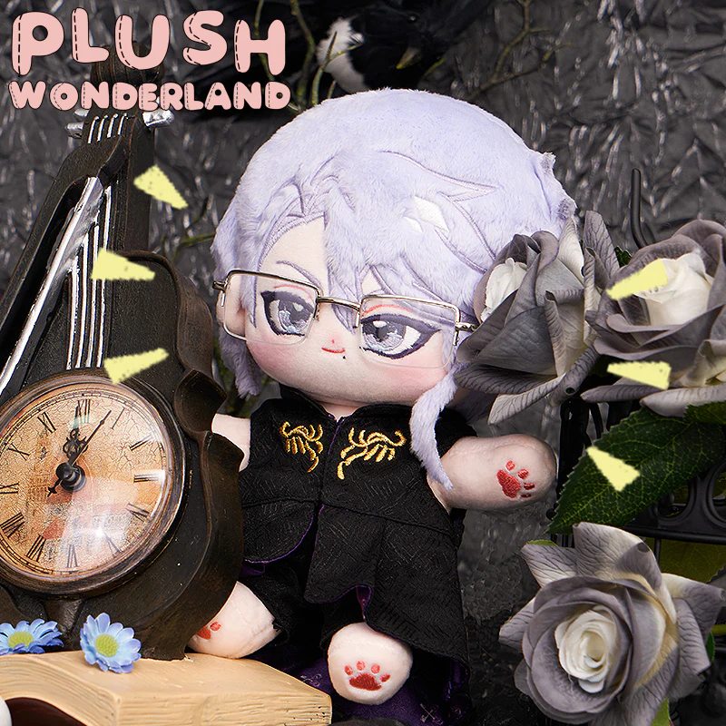 【Consignment Sales】PLUSH WONDERLAND Twsted-Wondeland Octavinele Azull Ashengrotto Cotton Doll Plush 20 CM FANMADE - Image 4