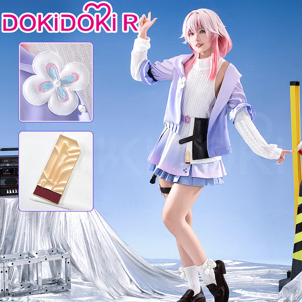 【Ready For Ship】【Size S-3XL】DokiDoki-R Game Honkai: Star Rail × Cheogajip Cosplay March 7th Costume Casual Wear
