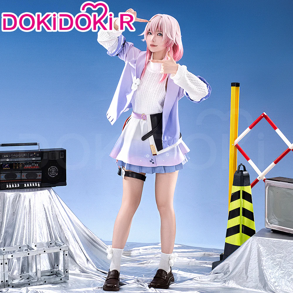 【Ready For Ship】【Size S-3XL】DokiDoki-R Game Honkai: Star Rail × Cheogajip Cosplay March 7th Costume Casual Wear - Image 2