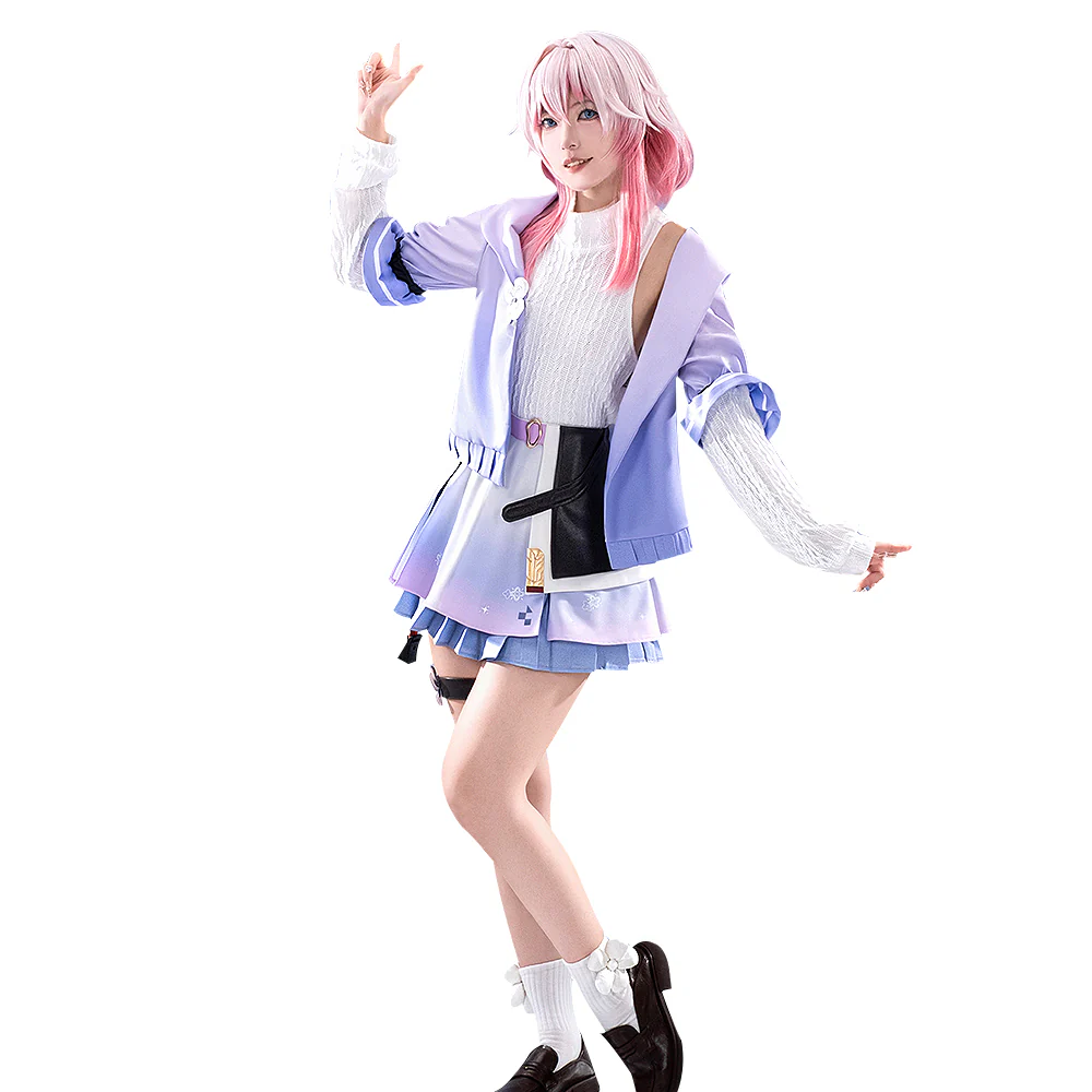 【Ready For Ship】【Size S-3XL】DokiDoki-R Game Honkai: Star Rail × Cheogajip Cosplay March 7th Costume Casual Wear - Image 5