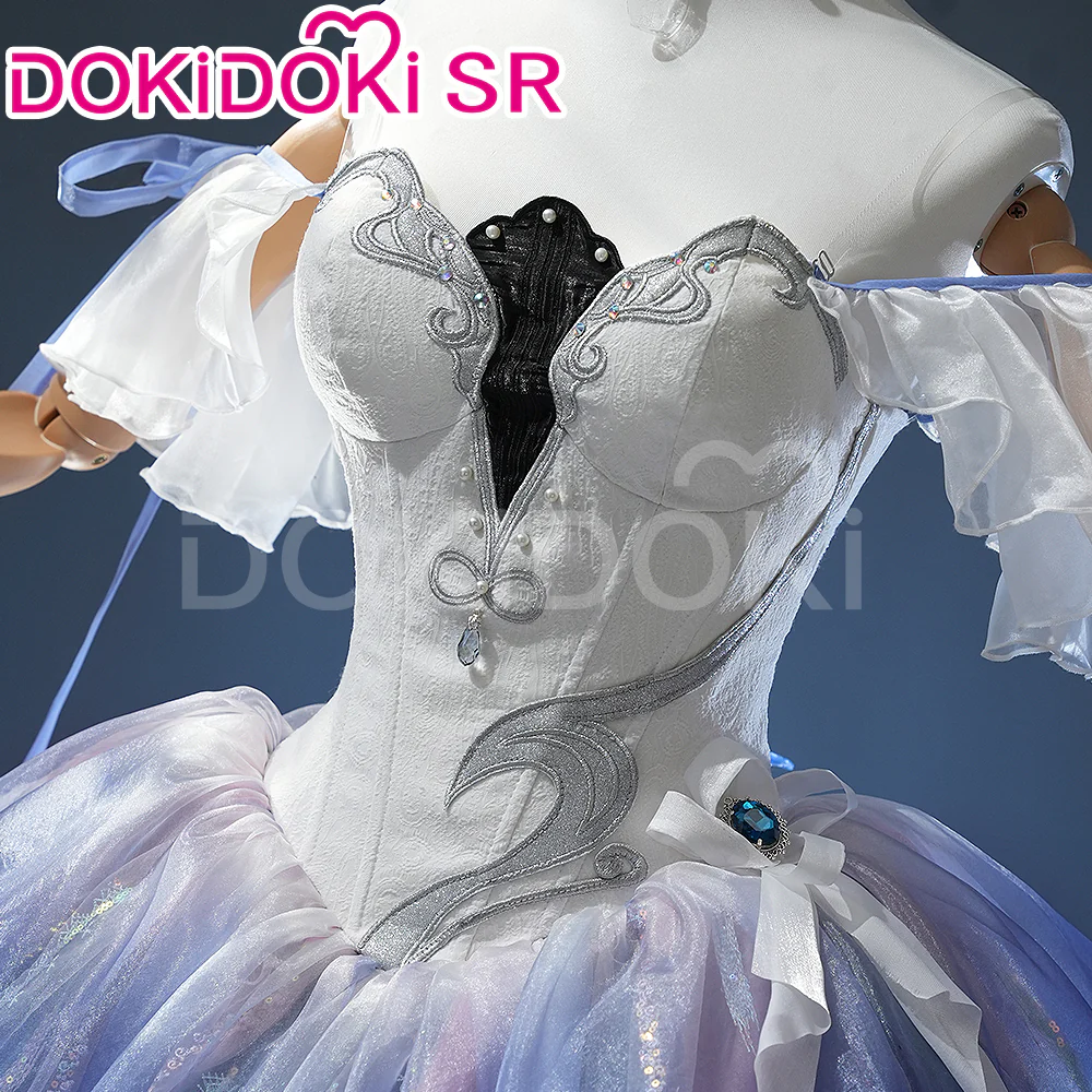 【LAST BATCH】DokiDoki-SR Game Genshin Cosplay Ganyu Costume Moonlight Dreams Doujin Ballet Dress gan yu - Image 3