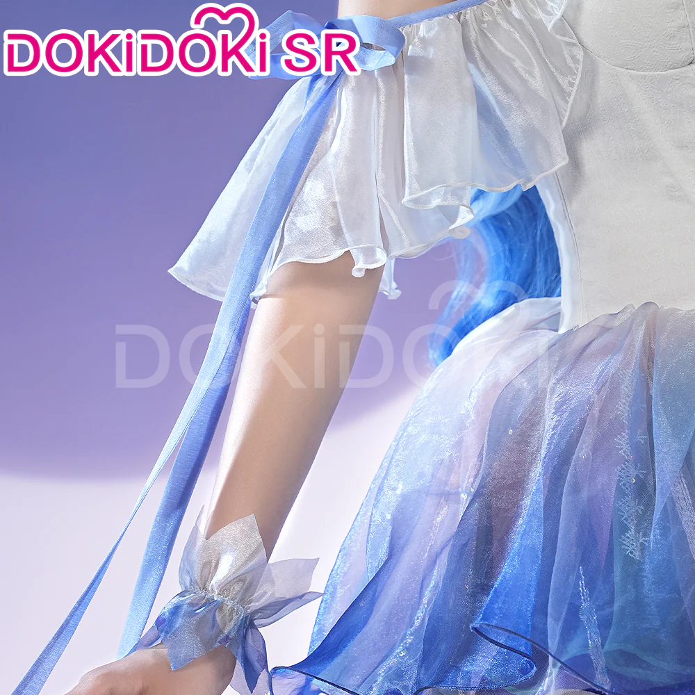 【LAST BATCH】DokiDoki-SR Game Genshin Cosplay Ganyu Costume Moonlight Dreams Doujin Ballet Dress gan yu - Image 4