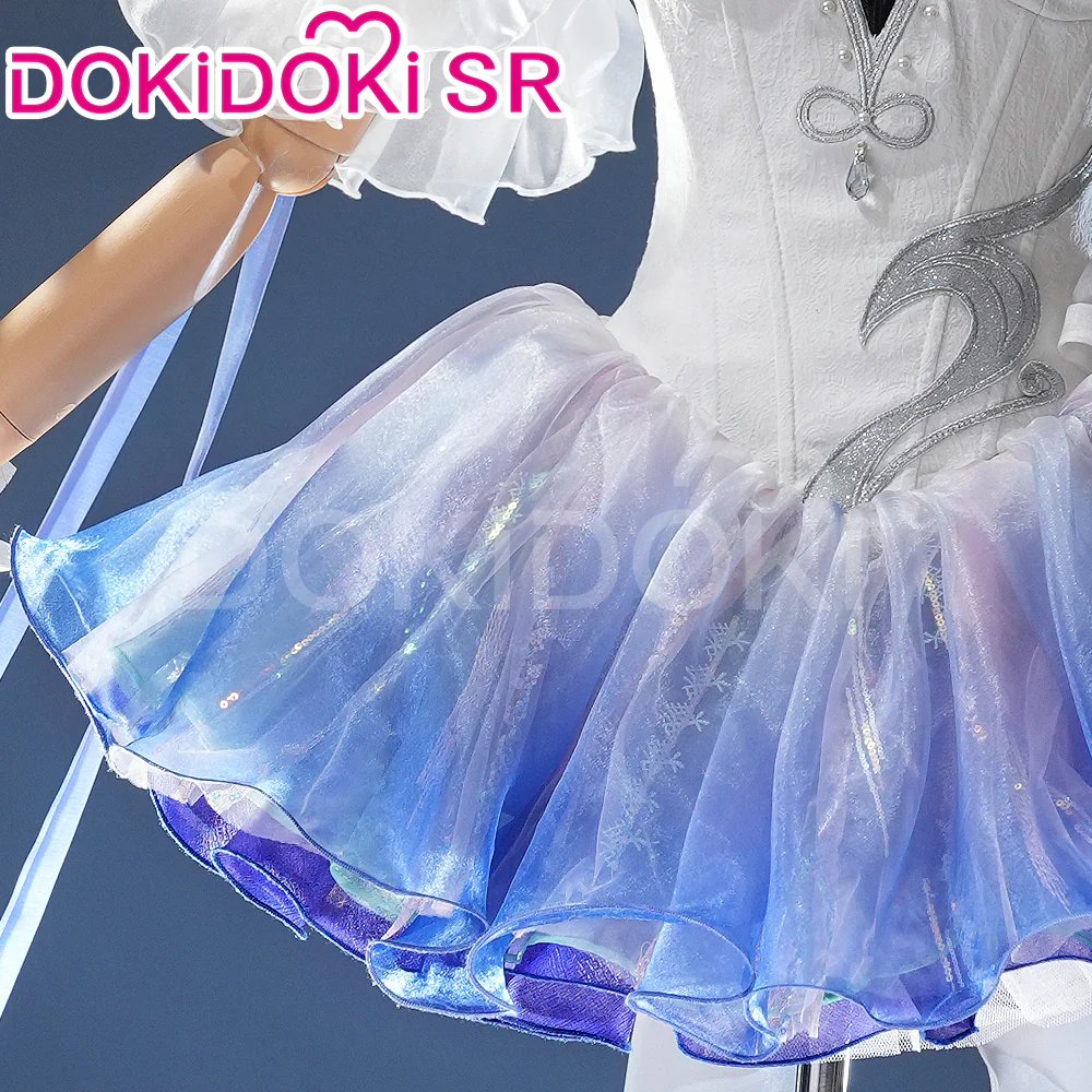【LAST BATCH】DokiDoki-SR Game Genshin Cosplay Ganyu Costume Moonlight Dreams Doujin Ballet Dress gan yu - Image 5