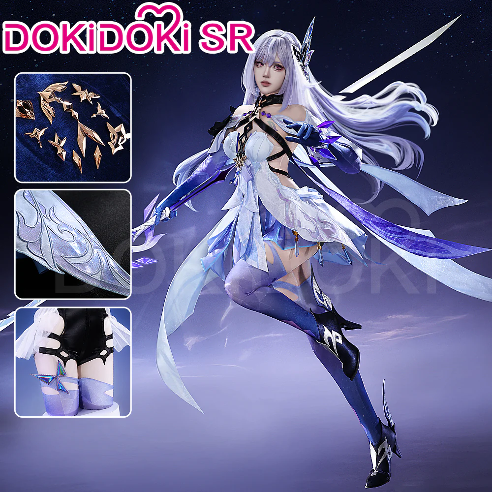【Ready For Ship】【Size S-2XL】DokiDoki-SR Game Genshin Impact Cosplay White Skirk Costume