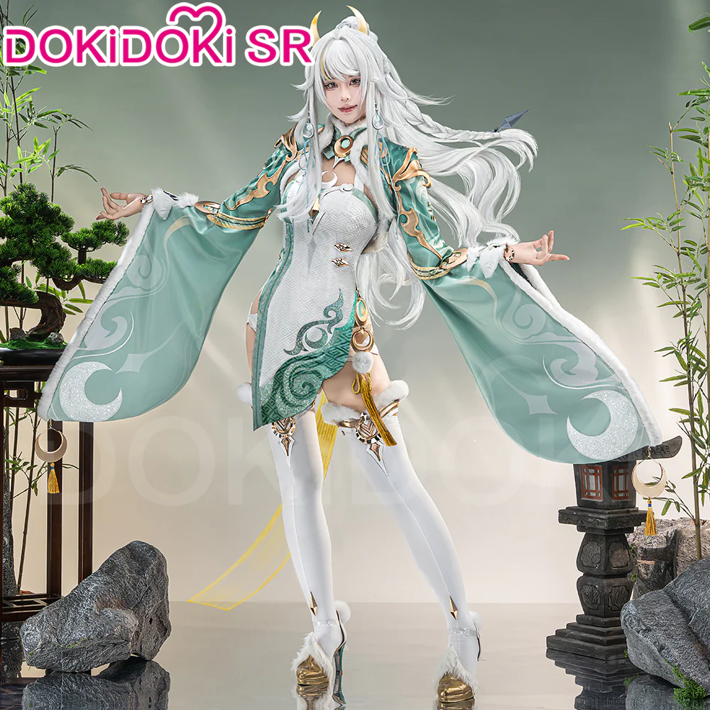【Size S-3XL】DokiDoki-SR Game Genshin Impact Cosplay Zi Bai Costume White Horse Adeptus Zibai Luna IV - Image 2