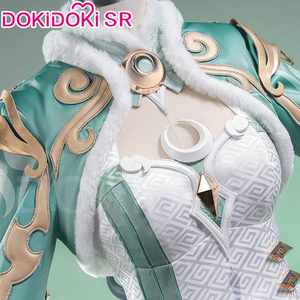 【Size S-3XL】DokiDoki-SR Game Genshin Impact Cosplay Zi Bai Costume White Horse Adeptus Zibai Luna IV - Image 4