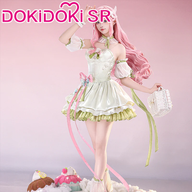 DokiDoki-SR Anime Cosplay Costume Forest Elf Doujin Dress - Image 2