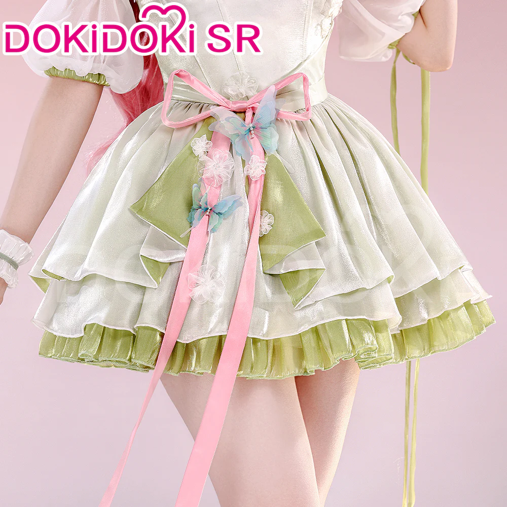 DokiDoki-SR Anime Cosplay Costume Forest Elf Doujin Dress - Image 3