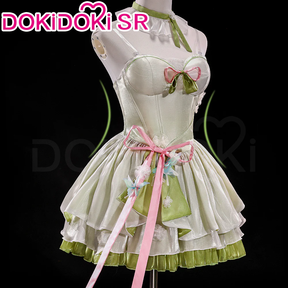 DokiDoki-SR Anime Cosplay Costume Forest Elf Doujin Dress - Image 6