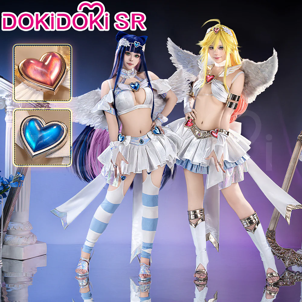 【Size S-3XL】DokiDoki-SR Anime Cosplay Angel Battle Costume Season 2