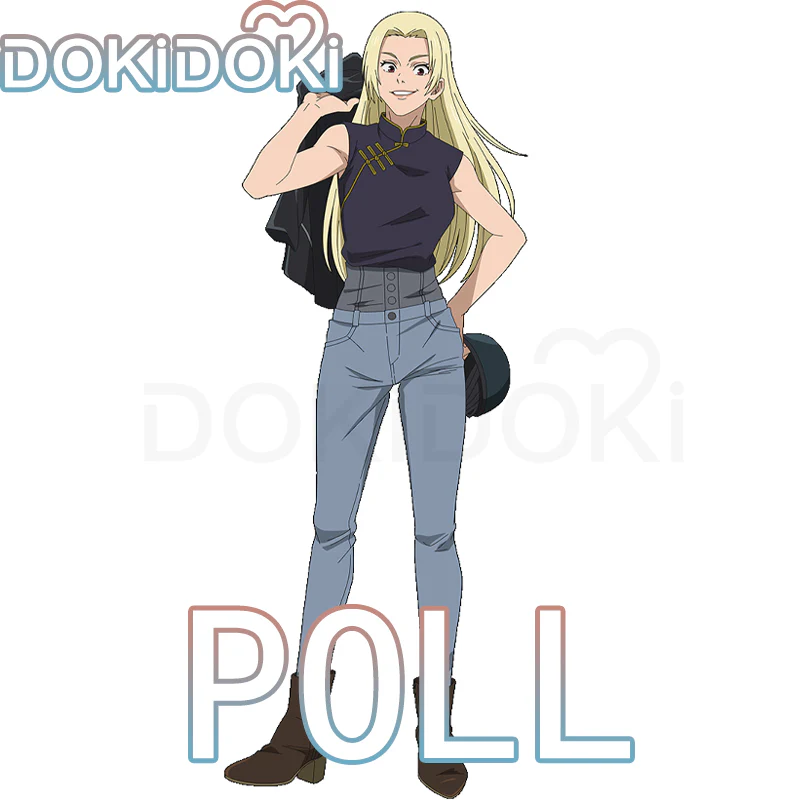 【Poll】$5 Deposit =10% OFF Coupon Dokidoki Anime Cosplay Costume Black Sleeves Jeans