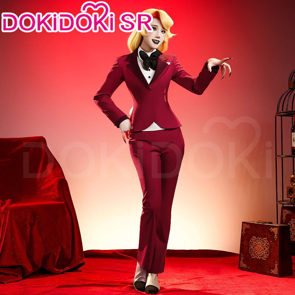 【Partially Ready For Ship】【Size S-3XL】DokiDoki-SR Anime Hell Hotel Cosplay Costume Red Suit