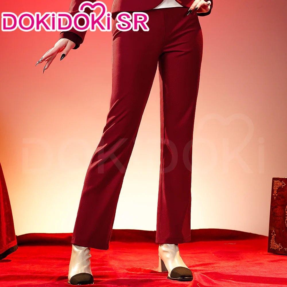 【Partially Ready For Ship】【Size S-3XL】DokiDoki-SR Anime Hell Hotel Cosplay Costume Red Suit - Image 2