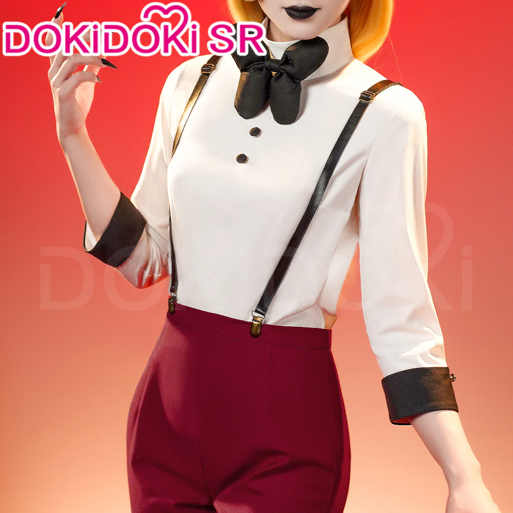 【Partially Ready For Ship】【Size S-3XL】DokiDoki-SR Anime Hell Hotel Cosplay Costume Red Suit - Image 3