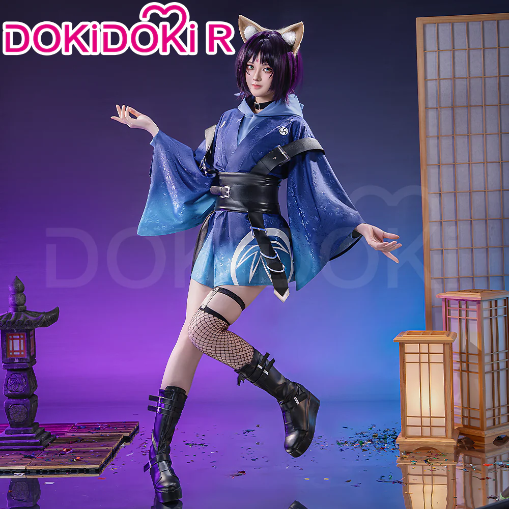 【Size XS-2XL】DokiDoki-R Anime Cosmic Princess Kaguya! Cosplay Iroha Costume / Ear / Tail