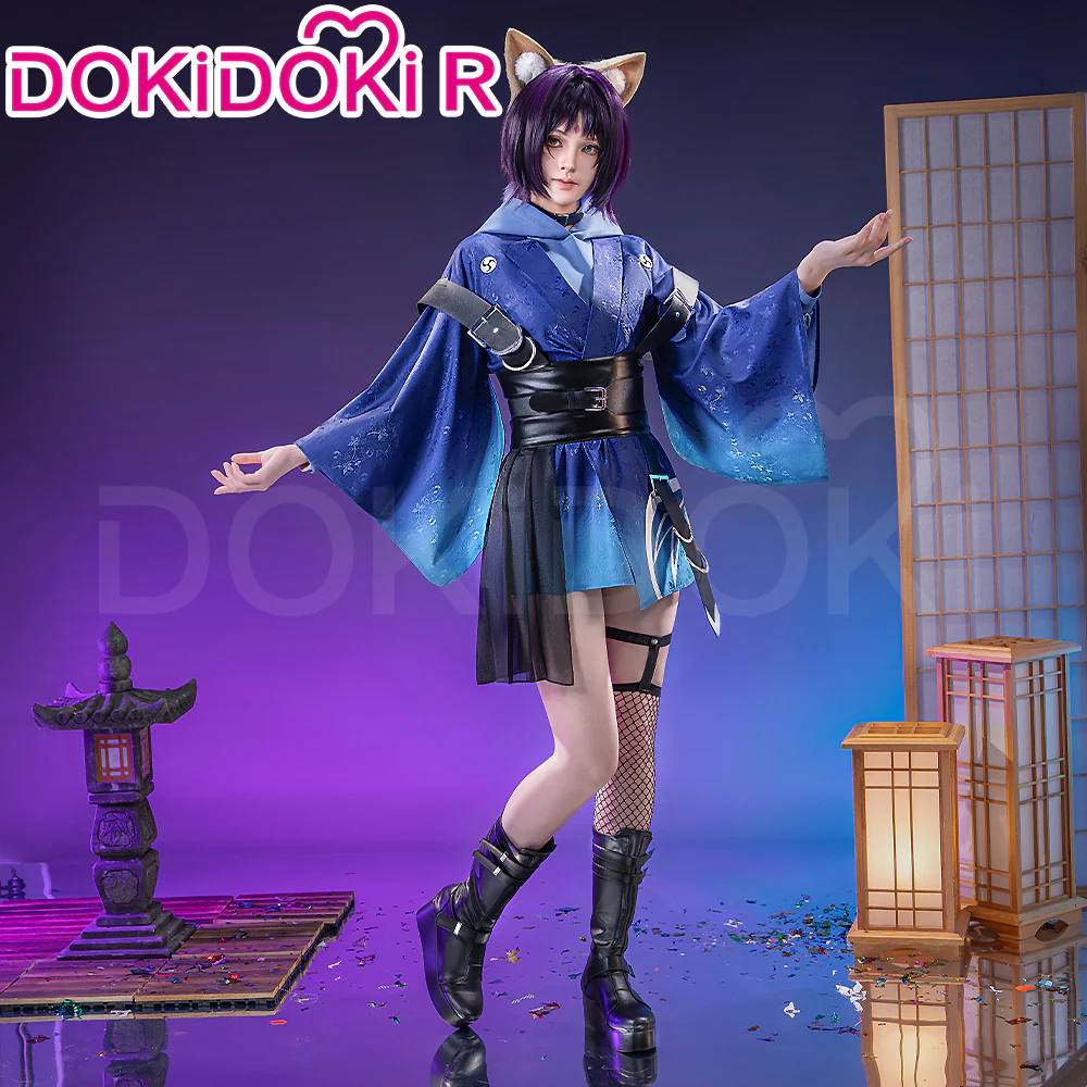 【Size XS-2XL】DokiDoki-R Anime Cosmic Princess Kaguya! Cosplay Iroha Costume / Ear / Tail - Image 2