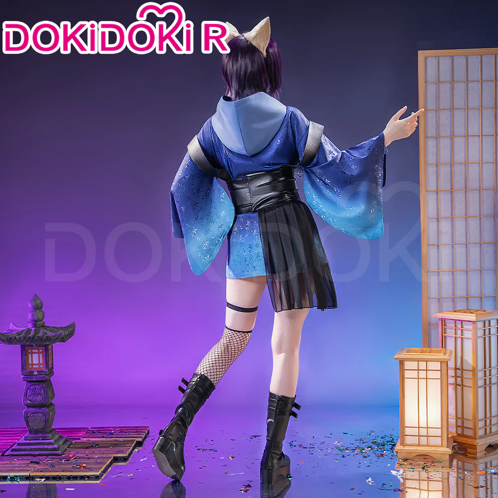【Size XS-2XL】DokiDoki-R Anime Cosmic Princess Kaguya! Cosplay Iroha Costume / Ear / Tail - Image 3