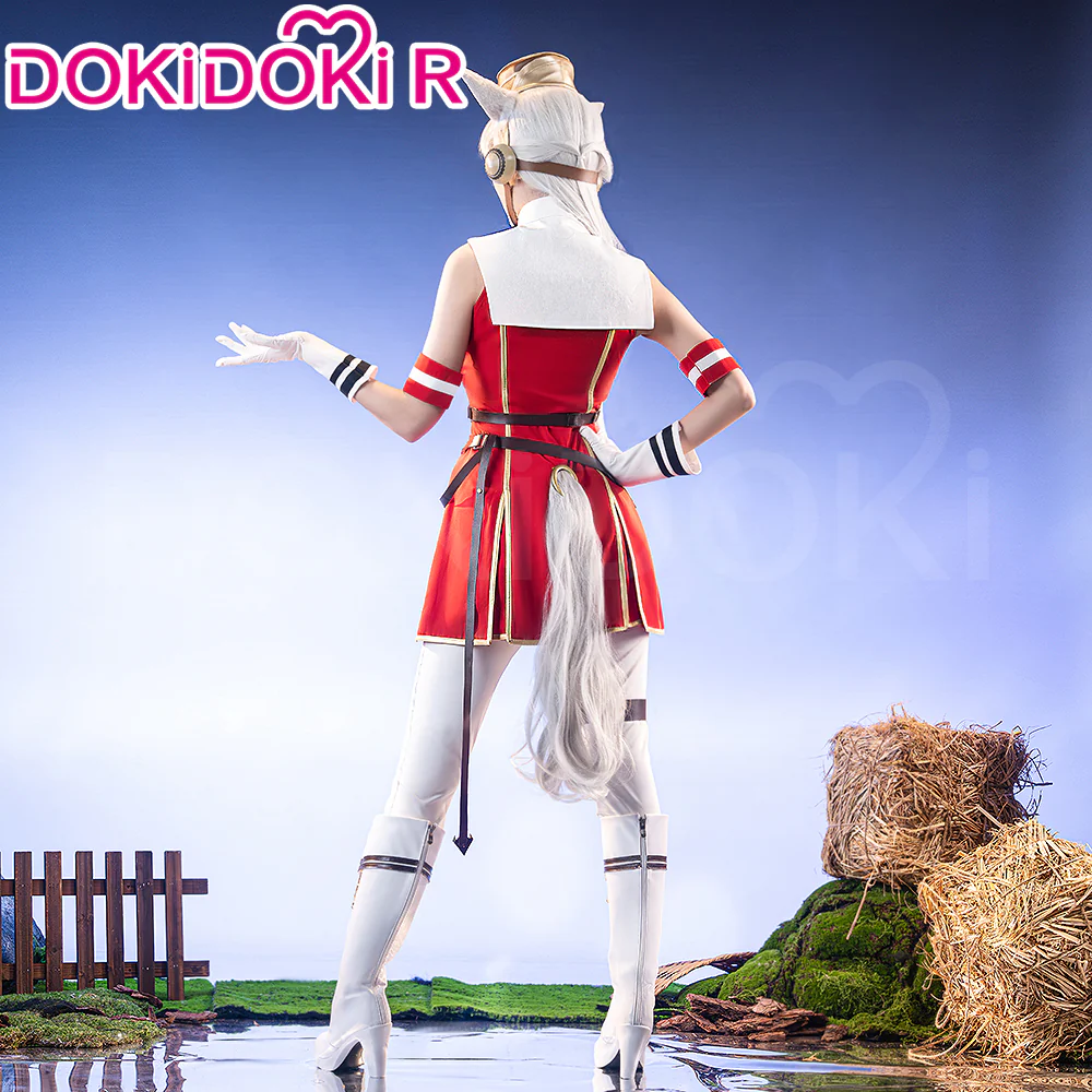 【Ready For Ship】【Size XS-3XL】DokiDoki-R Anime Game Cosplay Costume Red - Image 4