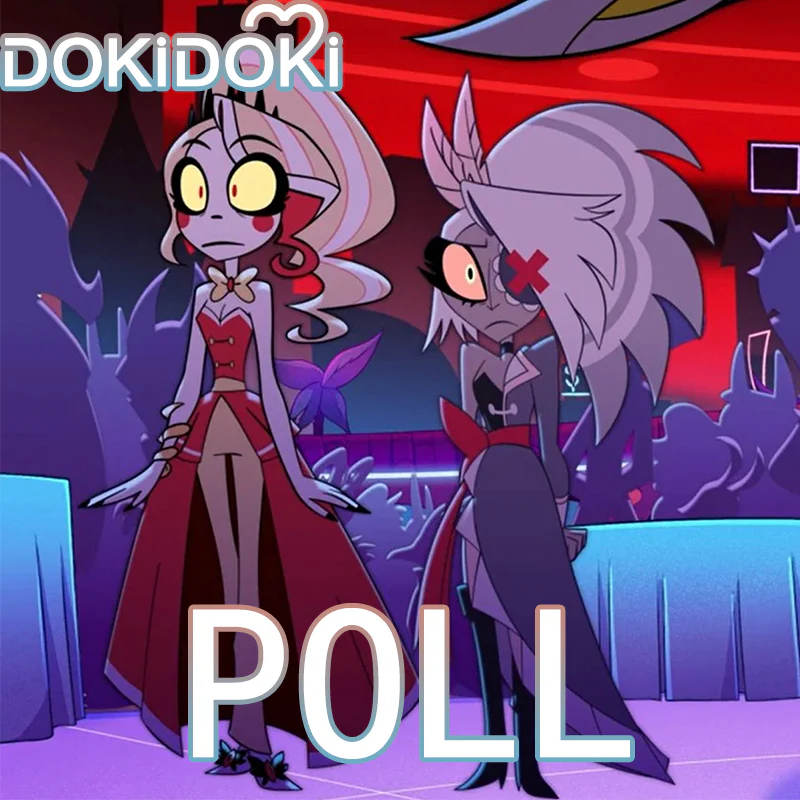 【Poll】$5 Deposit = 10% off Coupon DokiDoki Anime Hell Hotel Cosplay Party Outfit Costume Red Blue Dress