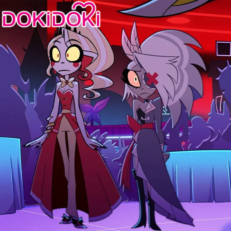 【Poll】$5 Deposit = 10% off Coupon DokiDoki Anime Hell Hotel Cosplay Party Outfit Costume Red Blue Dress - Image 3