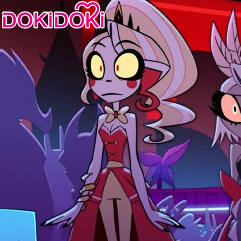 【Poll】$5 Deposit = 10% off Coupon DokiDoki Anime Hell Hotel Cosplay Party Outfit Costume Red Blue Dress - Image 5