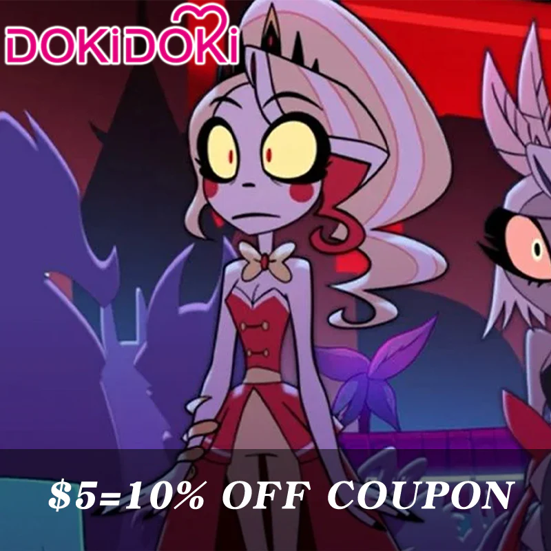 【Poll】$5 Deposit = 10% off Coupon DokiDoki Anime Hell Hotel Cosplay Party Outfit Costume Red Blue Dress - Image 6